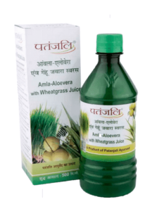 Patanjail Amla Aloe Vera Juice with Wheatgrass