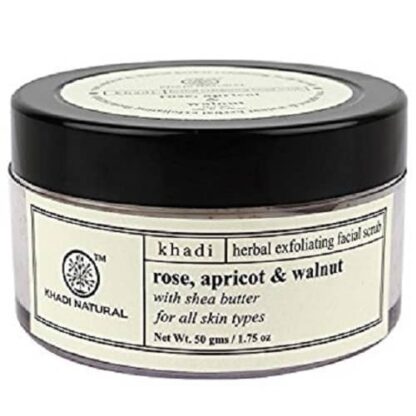 Khadi Rose, Apricot & Walnut Cream Scrub - 50gm