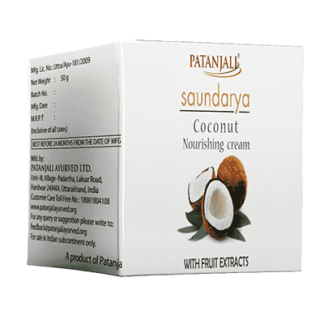 Patanjali Saundarya Coconut Nourishing Cream - 50gm