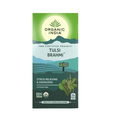 Organic India Tulsi Brahmi Tea 25 Bags