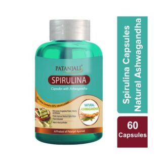 Patanjali Spirulina with Ashwagandha - 60 Capsules