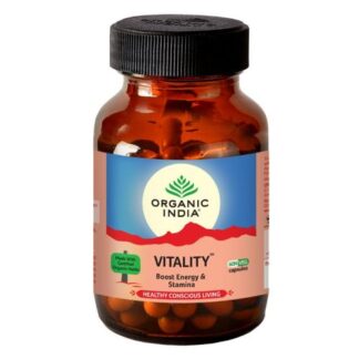 Organic India Vitality 60 Capsules Bottle