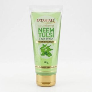 Patanjali Saundarya Neem Tulsi Face Wash 60ml – Herbal Face Cleanser