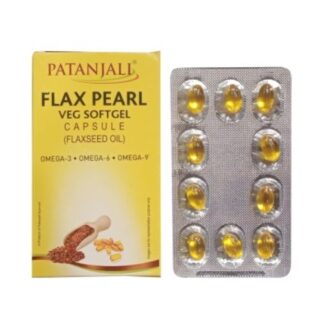 Patanjali Flax Pearl Veg Softgel 10 Capsules