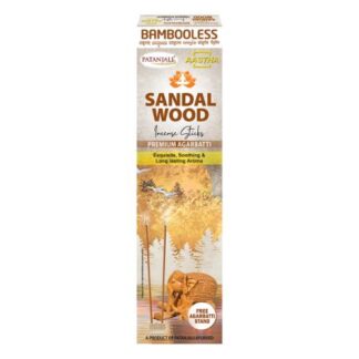 Patanjali Aastha Bambooless Agarbati Sandalwood 80g