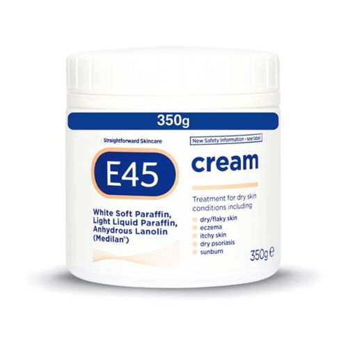 E45 Cream 350g tub for dry skin and eczema